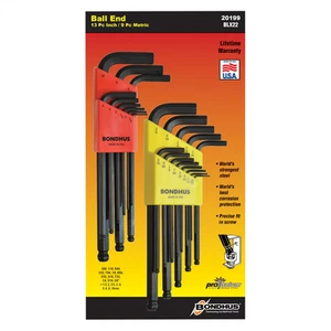 Bondhus Corp 20199 Bondhus Corp. BALLEND L-WRENCH DBL PACK - SIZES .050-3/8" - Picture 1 of 1