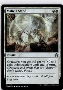 MTG Foundations FOIL Make a Stand U 708 NM Pack Fresh ActualScan of Card - Bild 1 von 2