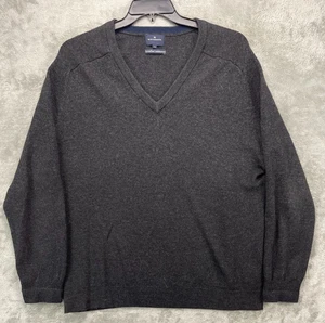 Marks & Spencer Blue Harbour Men's Knit Sweater XL Charcoal Extrafine Lambswool - Picture 1 of 8