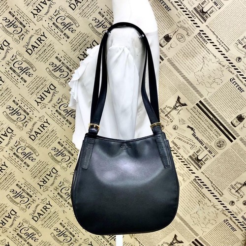 Borsa a tracolla Celine in pelle nera formale business FM427 74 autentica