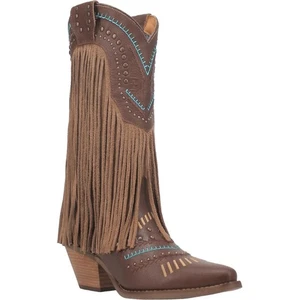 Dingo Women's Gypsy Leather Boot Brown 6.5/M New - Picture 1 of 4