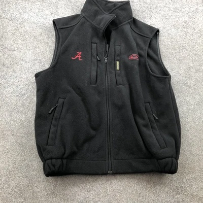 Chaleco Alabama Crimson Tide Para Hombres Mediano Negro Vellón NCAA Fútbol Drake Cremallera Foto 1 de 4