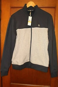 Penguin Mens Small Gray Blue Jacket NWT Polo Color Block - Picture 1 of 3
