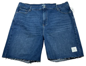 Old Navy Denim Shorts Womens size 18 Blue Stretch Denim Raw Hem New - Picture 1 of 8
