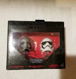 Star Wars Black Series Captain Phasma & Stormtrooper Set Die-Cast Metal Helmets - Picture 1 of 12
