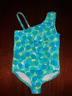 NUEVO CON ETIQUETAS 2T o 3T Granate Colina Traje de Baño de Una Pieza Azul Patrón de Burbujas Foto 1 de 3