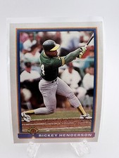1991 Bowman #213 Rickey Henderson Oakland Athletics HOF