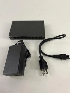 TP-Link LS108GP | 8 Port PoE Gigabit Ethernet Switch | 8 PoE+ Port @ 62W | Plug - Picture 1 of 6