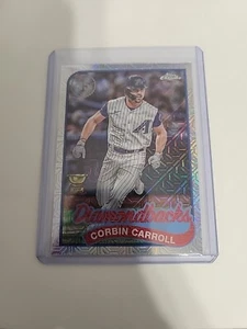 2024 Topps Series 1 Corbin Carroll Silver Chrome RC 35Th Anniversary T89C-26 - Picture 1 of 2