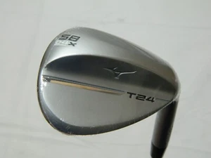 New Mizuno T24 58.04X * White Satin Lob Wedge LW Dynamic Gold S400 Stiff - Picture 1 of 4