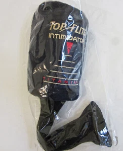 Top Flite Intimidator Navy Acrylic Fur wood head cover with 10" Black knit sock - Picture 1 of 4