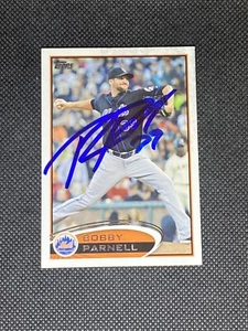 Bobby Parnell New York Mets 2012 Topps Signed Auto Card #83 ~ COA - Picture 1 of 3