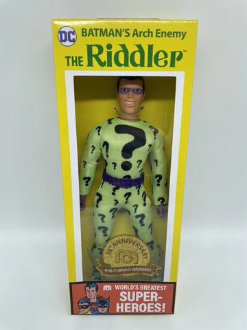 Mego DC Comics Batman’s Arch Enemy The Riddler 8" Figure 50th Anniversary New Cover