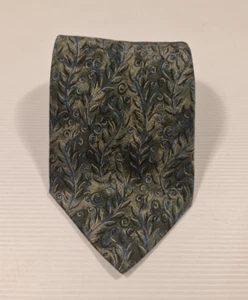 Corbata Charleston - Corbata follaje verde seda corbata formal de negocios - Imagen 1 de 4