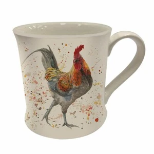 Gift Boxed Fine China Country Life Full Colour Mug by Bree Merryn Carl Cockerel - Picture 1 of 1