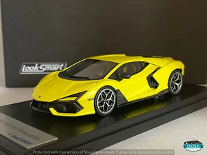 LOOKSMART 1/43 LAMBORGHINI REVUELTO V12 HYBRID 1015CV 2023 GIALLO CLARUS LS543E - Picture 1 of 3