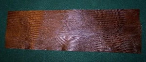 LOOK! BROWN LIZARD PRINT COWHIDE LEATHER WRAP FOR CUE HANDLE. EXTREMELY POPULAR! - Imagen 1 de 1