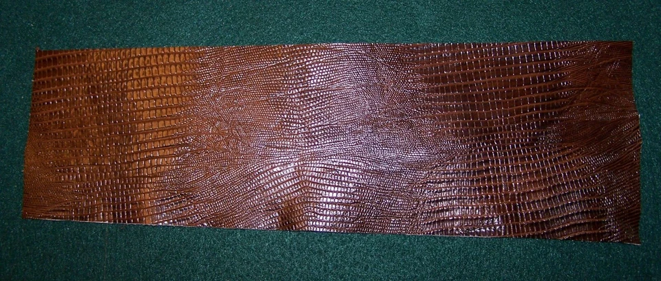 LOOK! BROWN LIZARD PRINT COWHIDE LEATHER WRAP FOR CUE HANDLE. EXTREMELY POPULAR!