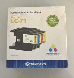 Ink Cyan/Magenta/Yellow 3-Pack Standard Ink Cartridges - LC71 Ink - Picture 1 of 6