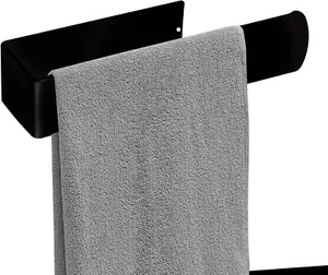 Hand Towel Holder Self Adhesive Black Towel Ring, SUS 304 Stainless Steel Brush - Picture 1 of 8