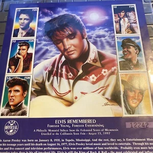 Elvis Presley Sammelbriefmarken Elvis Remembered - Bild 1 von 6