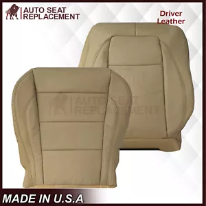 For 2007 - 2010 Jaguar XK XK-R Driver Top Bottom Leather Seat Covers Caramel Tan - Bild 1 von 12
