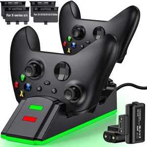 2*3600mWh Battery For XBox One|Series X S Controller Dual Charging Dock Station - Picture 1 of 7