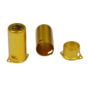 4pcs 9pin Gold Tube Shield Socket For 6DJ8 12AX7 ECC83 12AU7 ECC82 6922 Valve - Picture 1 of 3