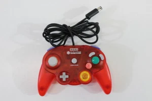 HORI Pad Cube Nintendo Gamecube Controller Clear Red T3 GC Japan GO905 WORKING - Picture 1 of 9