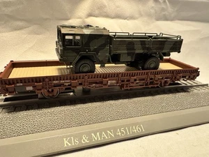 Roco Minitanks 854 DB Flachwagen mit LKW Spur H0 - Bild 1 von 5