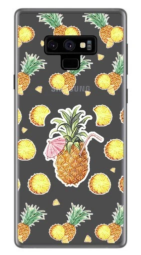 Custodia Gel Trasparente Per Samsung Galaxy Note 9 Design Ananas Disegni - Immagine 1 di 1