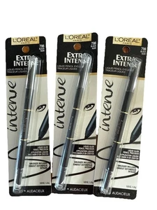 L’Oréal Extra Intense Liquid Pencil Eyeliner ~ 798 Black ~ 3 X Full Size NEW - Picture 1 of 1