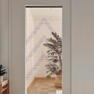 31 Bamboo Beaded Curtain Hanging Beaded Curtain for Doorway Door Beads Curtain - Picture 1 of 17