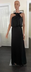 Max and Cleo Long Black Party Dress Sz 2 Super Elegant - Picture 1 of 5