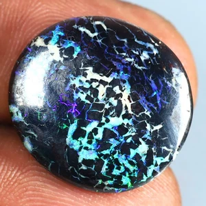 Piedra preciosa de ópalo matriz de roca Australia de 9,56 quilates de lujo (19 x 17 mm) (sin calefacción) - Imagen 1 de 1