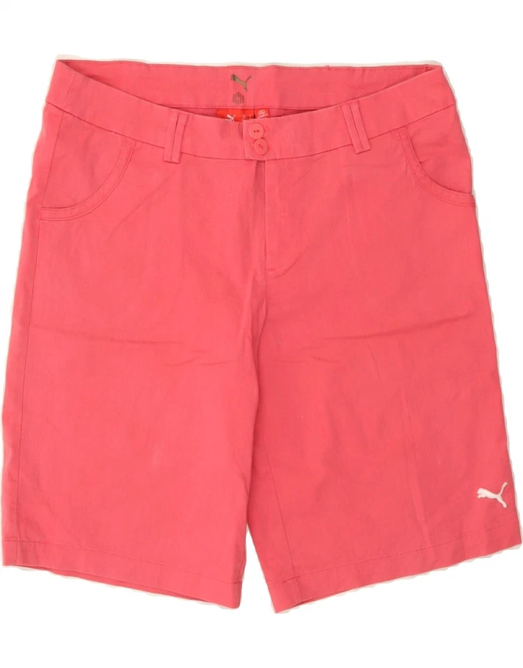 Pantalones Cortos Informales PUMA Mujer Reino Unido 12 Medianos W30 Rosa Algodón AM01 Foto 1 de 4