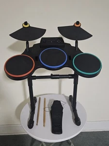 Guitar Hero Redoctane Sony PS3 wireless drum set 95481.805 With Pedal No Dungle - Picture 1 of 14