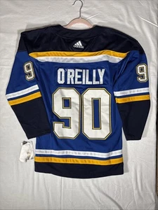 New NHL St Louis Blues O’Reilly #90 Jersey Hockey Size 46 Adidas With Tags - Picture 1 of 11