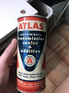 RARO!! SELLADOR Y ADITIVO DE TRANSMISIÓN AUTOMÁTICA ATLAS DE COLECCIÓN 14 OZ vacío - Imagen 1 de 10