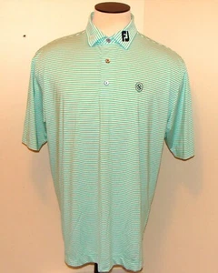 Footjoy FJ Men's Large Golf Polo Shirt (County Club Logo) FJ on Front Collar - Picture 1 of 5