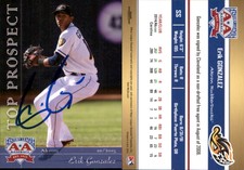 Erik Gonzalez Signed 2015 Grandstand Eastern T/P #NNO Card Auto AU