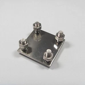 Klemme Kreuzverbinder 50 Erdungsband Flachband Niro V4A - Bild 1 von 2