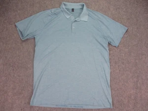 Camicia Uomo Lululemon Extra Large Blu Athleisure Traspirante Wicking Yoga Pilates - Foto 1 di 17