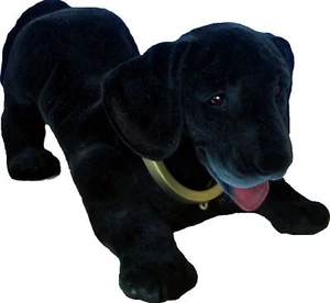 Wackel Dackel - Labrador schwarz - Figur groß - Wackelkopf Kunststoff NEU - Bild 1 von 1