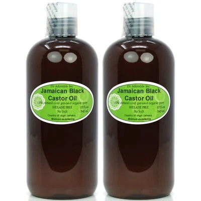 Jamaican Black Castor Oil Natural Pure Organic Healthy Hair Care by Dr.Adorable