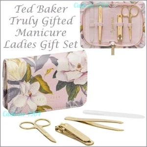TED BAKER Manicure Set TRULY GIFTED Opal Pink & Gold Ladies Gift Set NEW - Picture 1 of 24