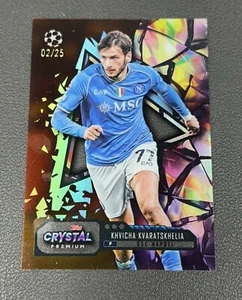 2023-24 Topps Crystal UEFA NAPOLI KHVICHA kvaratskhelia K77 Orange /25 - Picture 1 of 2