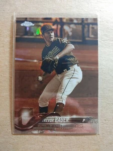 2018 Topps Chrome Sepia Refractors Cleveland Indians Trevor Bauer - Picture 1 of 2