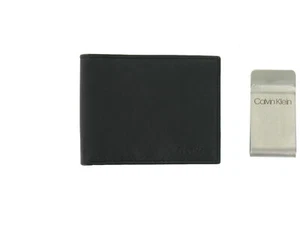 Calvin Klein Men's RFID Protected Bi-Fold Wallet/ Money Clip Set (Black) $50 - Picture 1 of 7