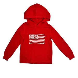 Polo Ralph Lauren USA Red Flag Americana Waffle Knit Hoodie Sweatshirt Boys SM - Picture 1 of 4
